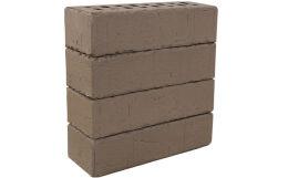 Кирпич клинкерный ЛСР Кельн коричневый винтаж с рваной фаской 250*85*65 мм