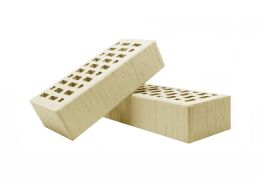 Кирпич лицевой одинарный 1 НФ TEREX Слоновая кость шале